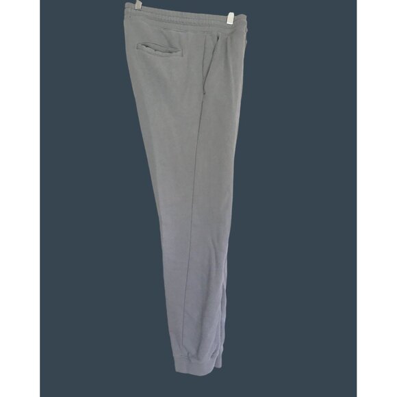 H&M - MENS GREY REGULAR FIT ELASTIC WAIST TAPPER LEG SWEATPANTS SIZE X-LARGE - Picture 3 of 7